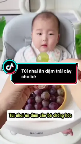Túi nhai ăn dặm silicon mềm cho bé tập ăn trái cây #reviewmevabe #chamcon #nuoicon #tuinhaiandamchobbe #tuinhaiandam