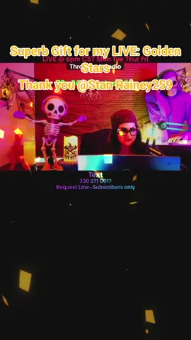 One of the best Gifts in my LIVE. Thank you, Stan Rainey259! For your support to my content. @Stan Rainey259 #tiktoklive #livehighlights #livegift #goldenstars 