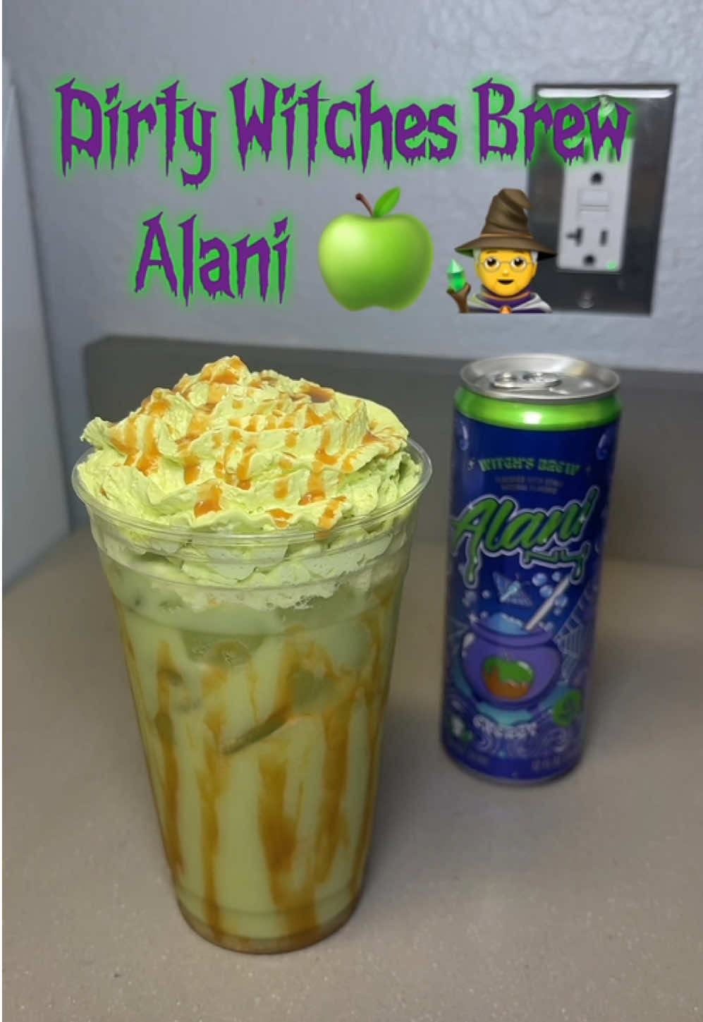This combo is tooo good #alani #witchesbrewalani #caramelapples #caramel #fyp 