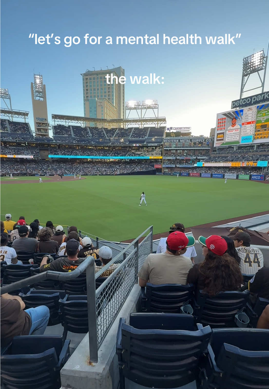 Best way to get your steps in 😮‍💨🫶🏻 I’ve helped develop a few stadiums and can honestly say Petco Park is top tier! #sandiegopadres #petcopark #beatla #tatisjr #sandiegoliving 