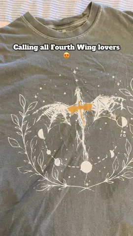 I have been living in this comfort colors Fourth Wing shirt! Its so comfortable and I love some obscure merch!  #fourthwing #BookTok #fourthwingmerch #bookish #dragons 