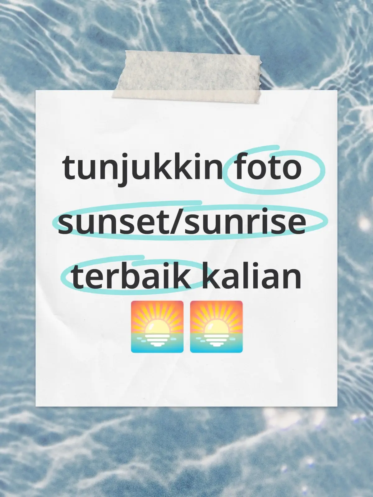 tunjukkin foto sunset/sunrise terbaik kalian🌅🌅