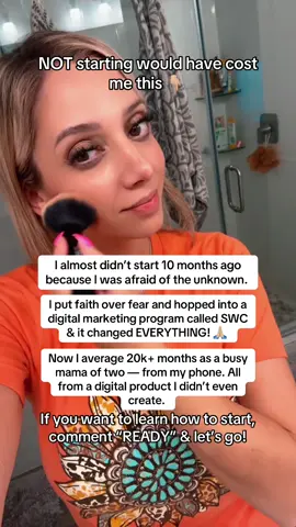 Stop watching! My biggest regret is sitting on the fence for well over a YEAR bc I was scared to start the side hustle that changed everything for me and my family 🥹🙏🏼 #workfromhome #sidehustle #digitalmarketingforbeginners #digitalproducts #workfromhomemom 