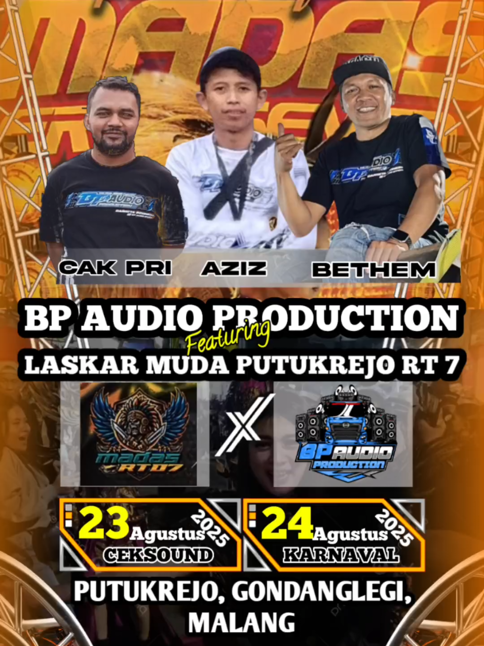 BP AUDIO FT LASKAR MUDA PUTUKREJO RT7 MALANG