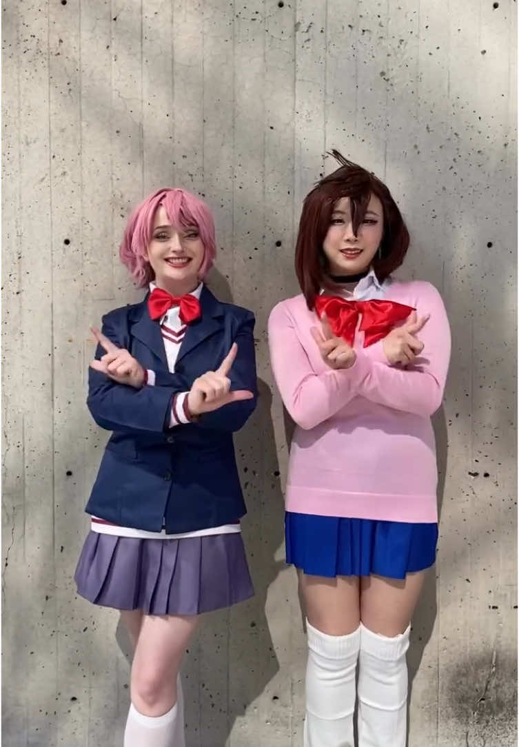 A rare moment where Momo and Aira are getting along #dandadan #cosplay #animenyc @Alice 🎀 