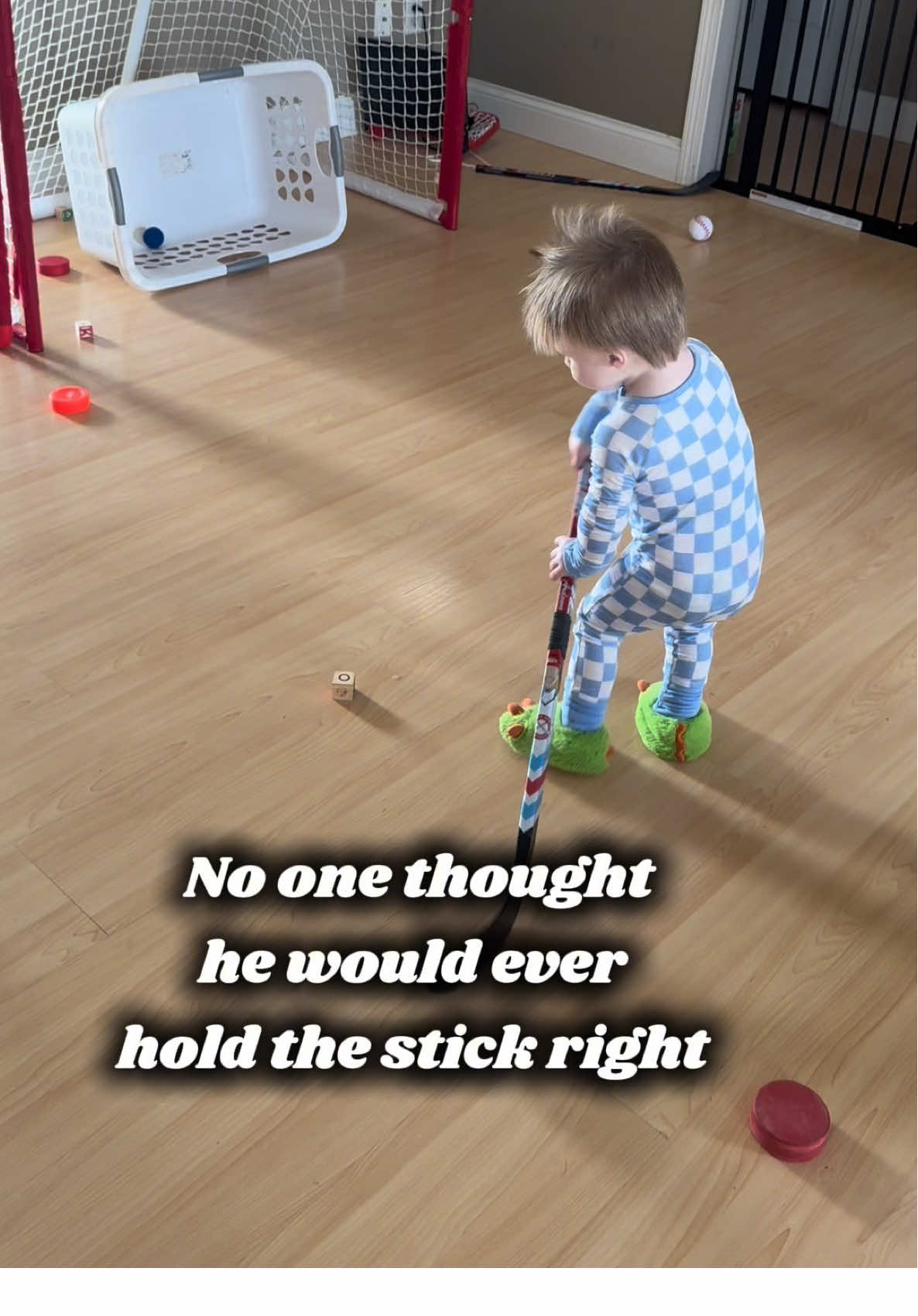 Haters gonna hate #improvement #hockey #training #toddlerhockey #GlowUp 