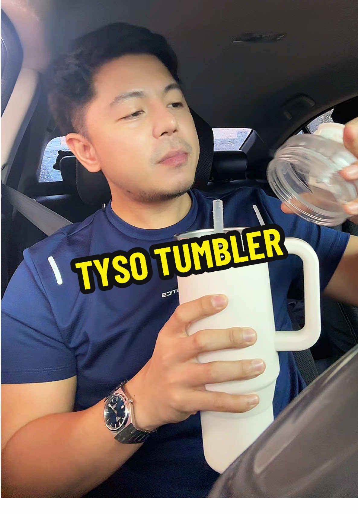 LAGI KONG DALA TONG TYSO TUMBLER KO PARA NAKAKAHINGI AKO NG TUBIG NA MAY YELO SA DRIVE THRU HAHA. #tysotumbler #tumblerwithstraw #tumblerwithstrawandhandle #tysoinsulatedbottle #insulatedtumbler 