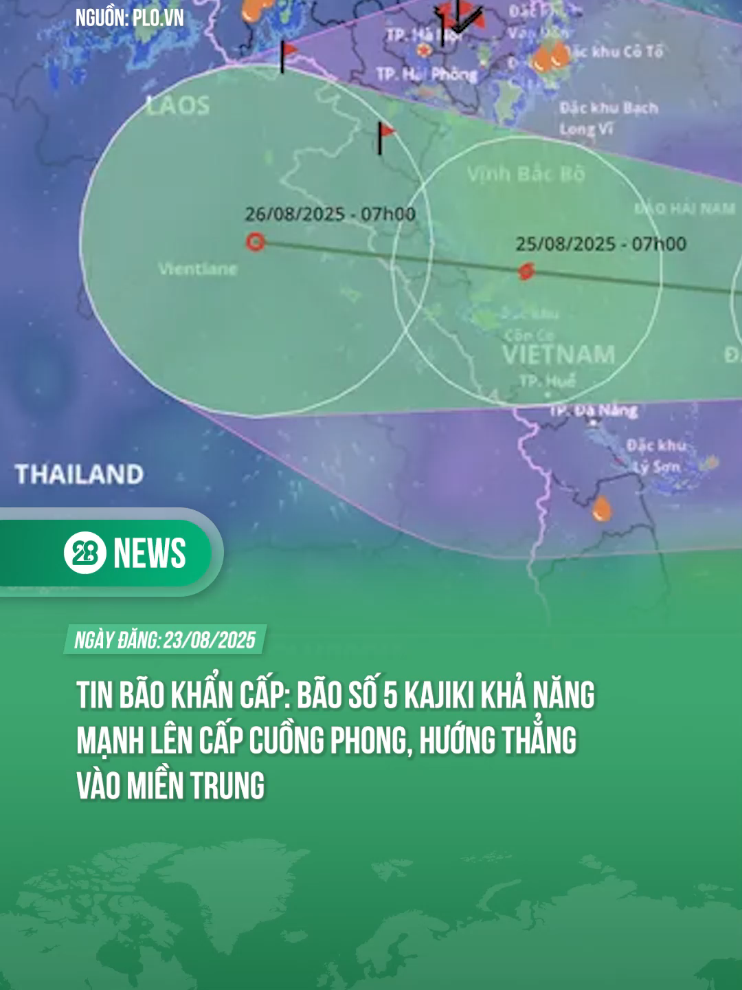 BÃO SỐ 5 ĐANG HƯỚNG THẲNG VÀO MIỀN TRUNG #Theanh28 #Theanh28news #tiktoknews