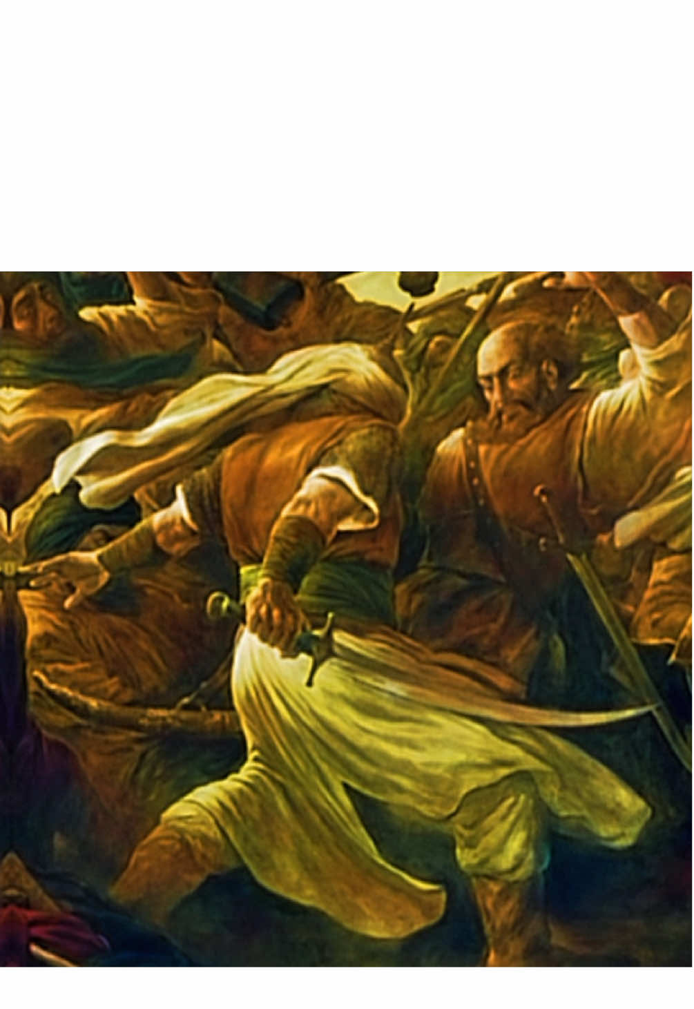 في حِين كان يعطى للفارس الصليبي اشد و أمتَن الدروع لِحمايَة جَسده من الضربات الآتيه من عَدوه ، كان العرب يلبسون قطعًا من القماش.. أو ما يسمى ب الثياب، ما تحميك لا مِن خدشًا ولا من طعن، أي ضربه آتيه من الممكن ان تكون فتاكه و تنهيك، فقط انت و نصلك ومهارَتك به تقتل وتبطش به وتحمي بَدنُك به،كان بعض المقاتلين ياخذون مَعهم الدرُوع المُدورَه.. ولاكِنها كانت قِله بسبب تَكلُفتها و حملَها الزائد عَليك، فكان مِن أولوياتهم الخفه و السُرعه القتاليه. #ملك_الجنوب #العرب #fyp #xybca 