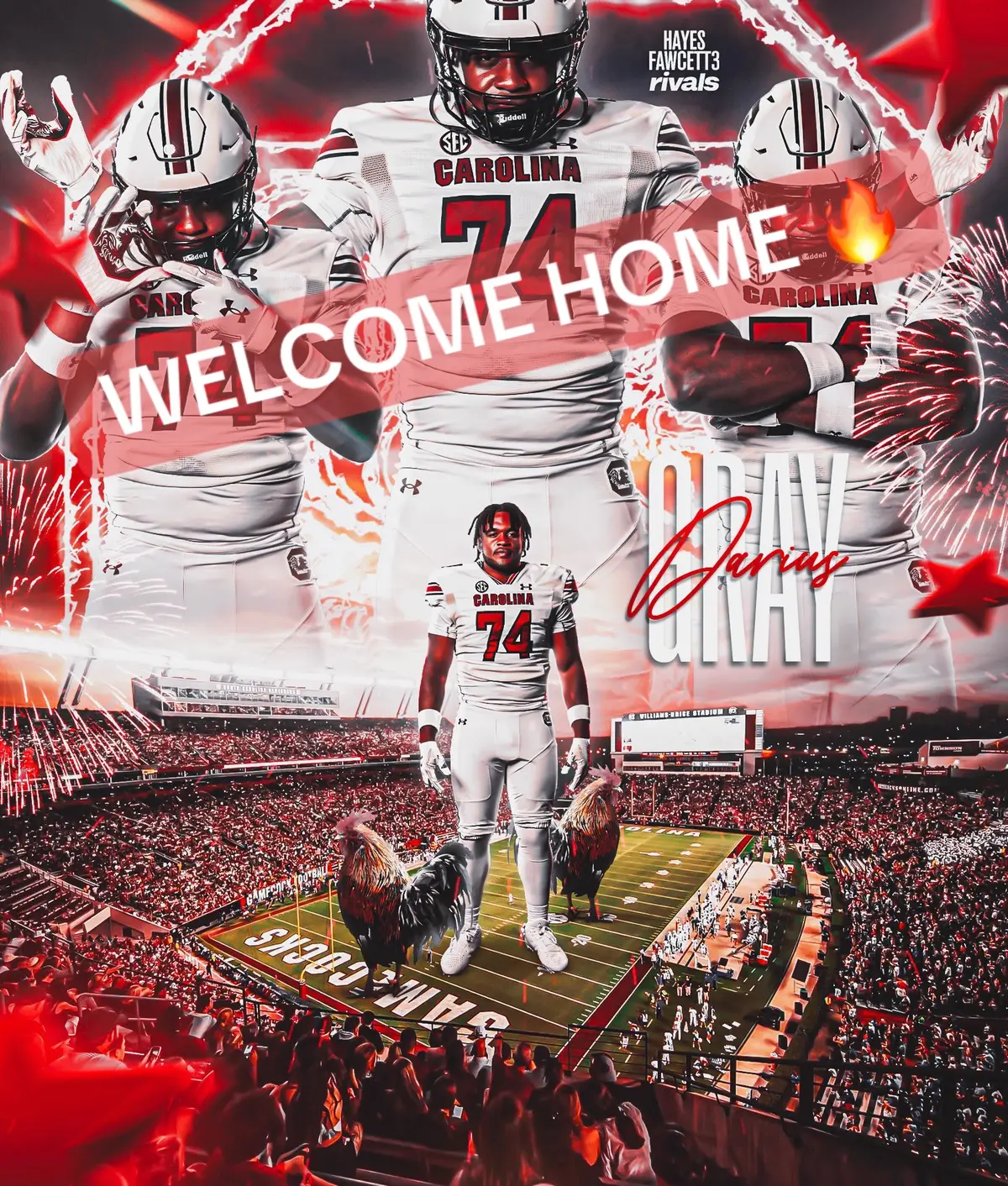 Big time! #fyp #gamecocksfb #spursup #welcomehome #southcarolina #CollegeFootball 
