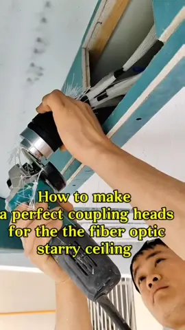 How to make a perfect coupling heads for the fiber optic Starry Ceiling.#fiberoptics #starryceiling #DIY #couple #ceilingdesign 