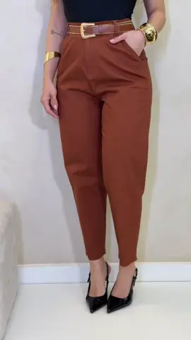 Calça Feminina Brim Sarja Elastano