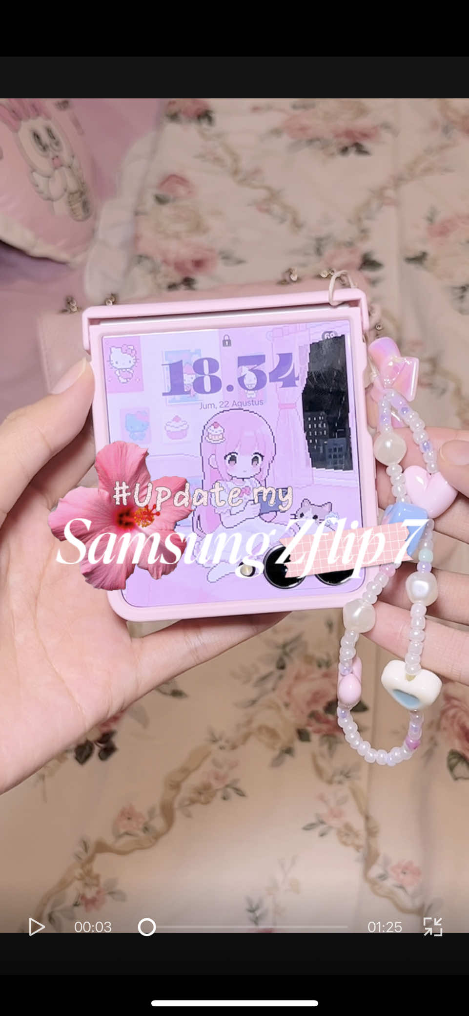 Update seminggu pemakaian samsung zflip7 😆🫶🏻 overall suka bgt dan ringan jdi gak cape klo di pegang lama✨ #samsungzflip #updatesamsungzflip7 #whatsinmyphone #handphone #android 