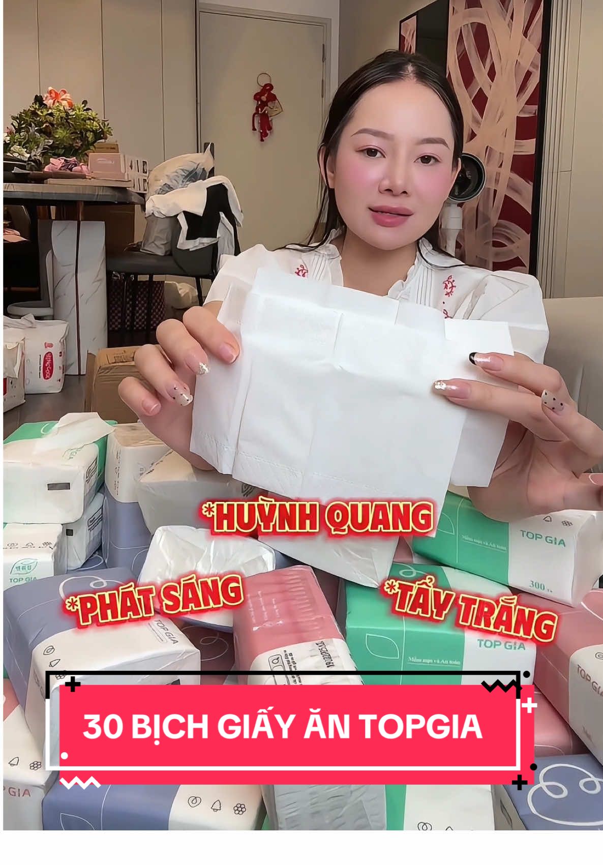 Giấy ăn Topgia an toàn lành tính dùng thích lắm ạ
