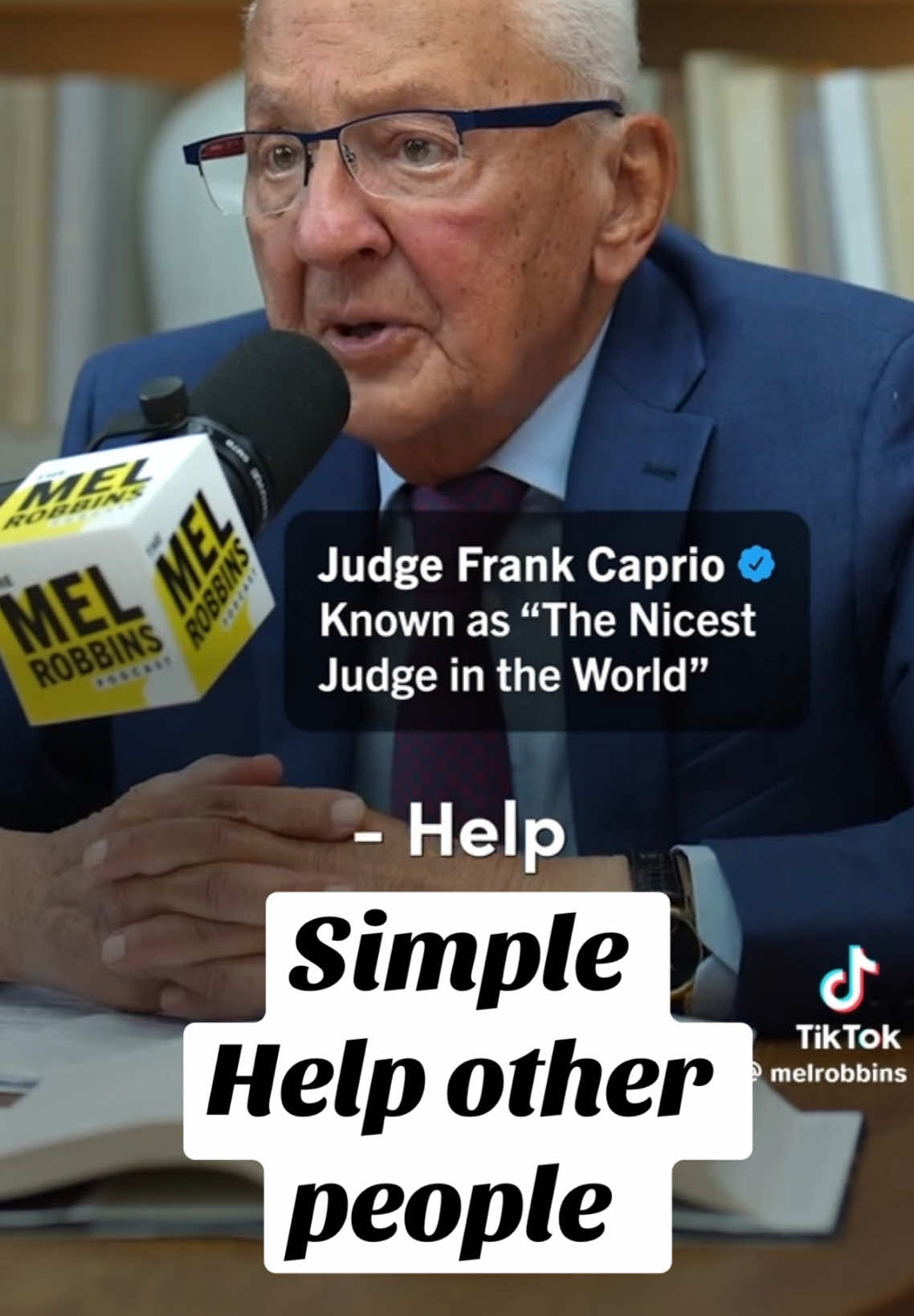 Help other people by judge frank Capiro #frankcaprio #helpotherpeople #24_7positivity #fyp 