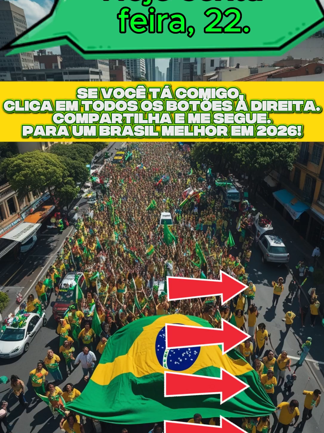 BOLSONARO PRECISA DO SEU APOIO HOJE!! 🇧🇷🇧🇷 #brasil🇧🇷 #bolsonaro #patriota #noticia #fyp #direita
