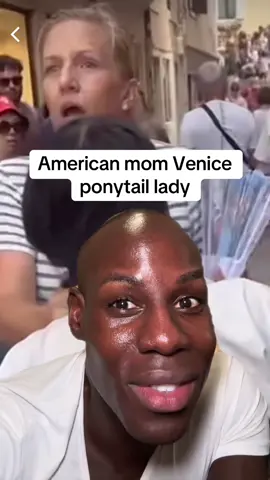 American mom Venice ponytail lady! #venice #italy #pickpocket #hottopic #trending 