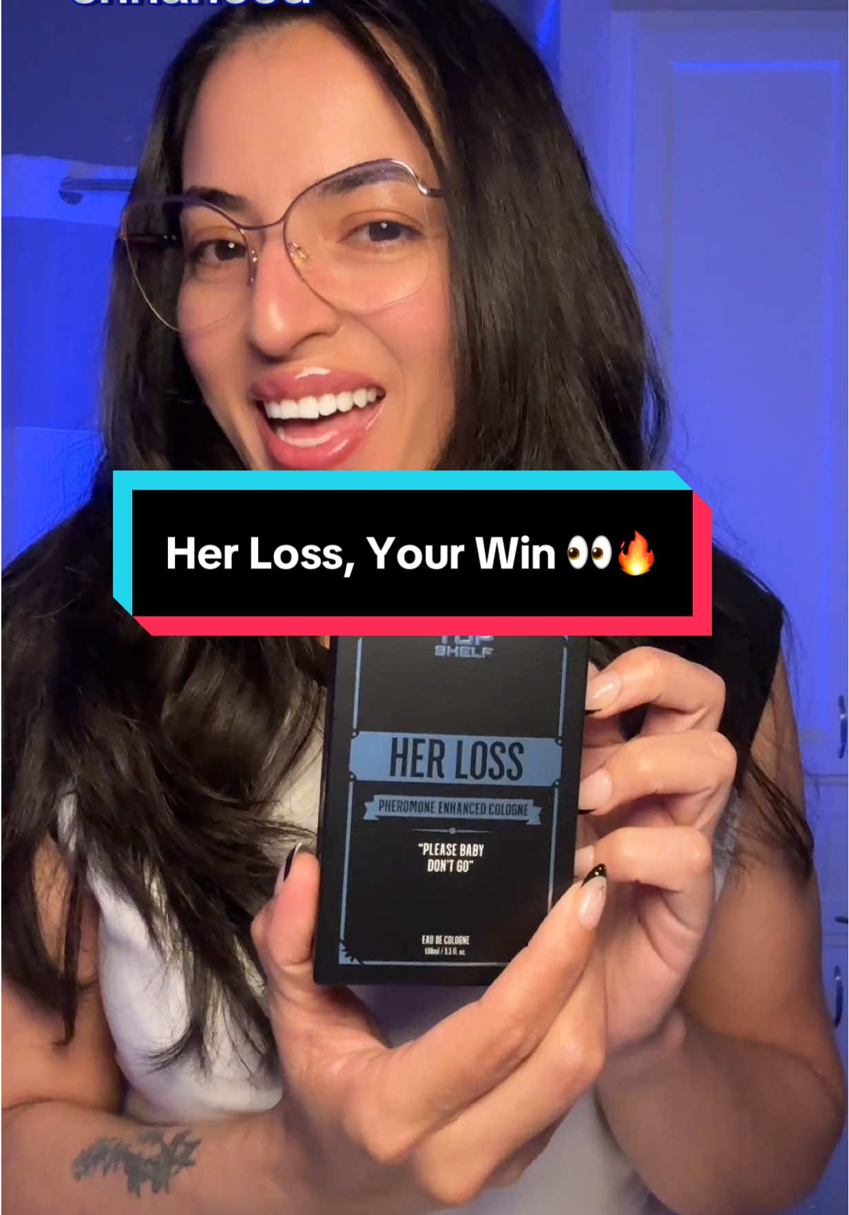 Turn heads without saying a word 😏🔥 Top Shelf Her Loss pheromone cologne starts sharp and spicy, then melts into smooth woods and musk that linger on the skin. It’s confident. It’s magnetic. It’s unforgettable. #MensFragrance #Cologne #PheromoneCologne  #fragrancetiktok #fragrancereview