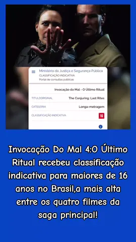 Invocação Do Mal 4 para maiores de 16 anos! #boanoite #filme #invocaçãodomal4 #noticias #video 