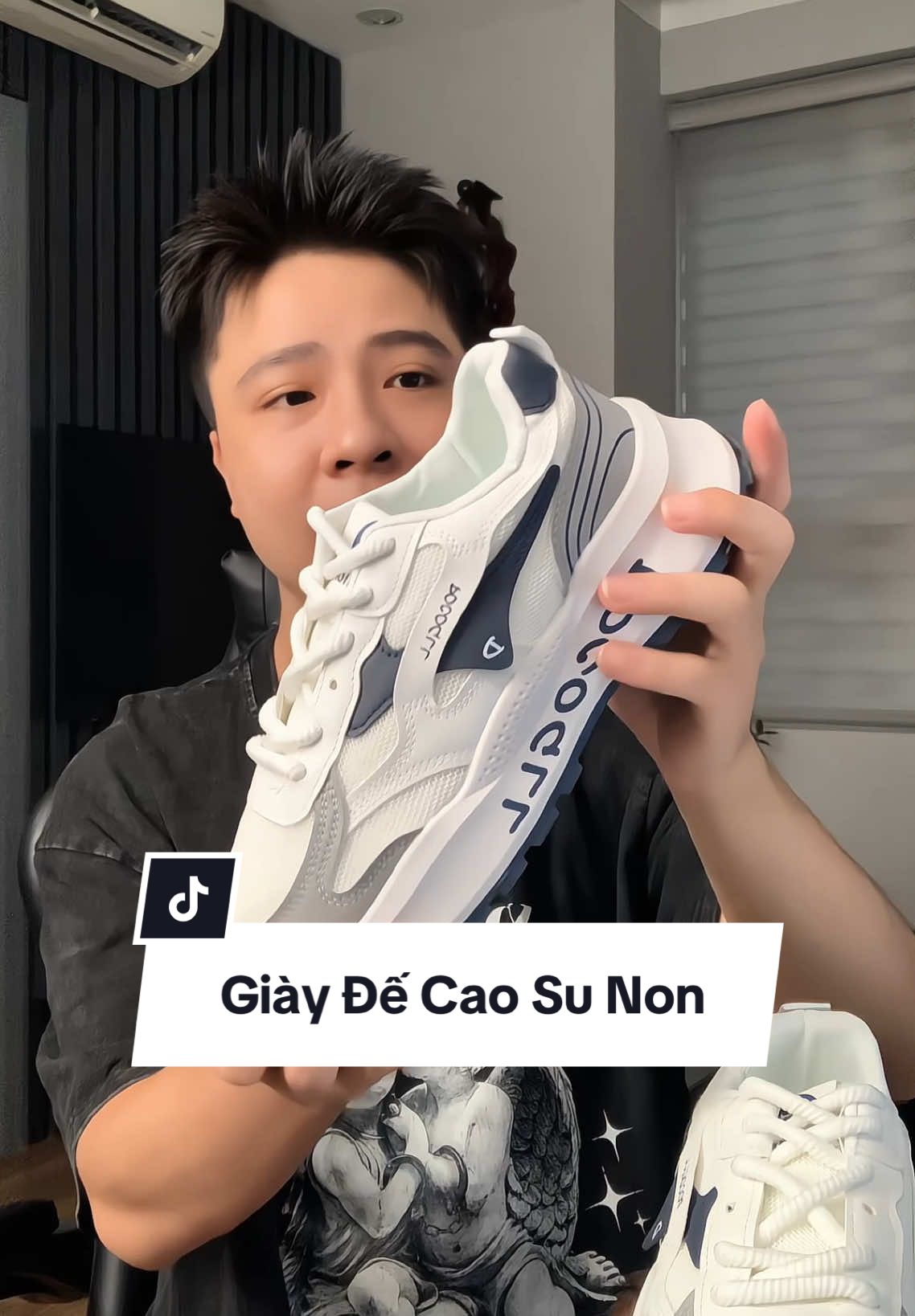 Chất liệu da pu kết hợp vải lưới thoáng chân các bạn ơi #giaydep #hieusachieu #tiktokshop 