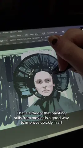 Love painting film studies, I feel like I improve so quickly in colors, composition, and lighting when I do these!! 🎨 Try some out and see if you improve  #xyzbca #painting #fyp #fanart #film 