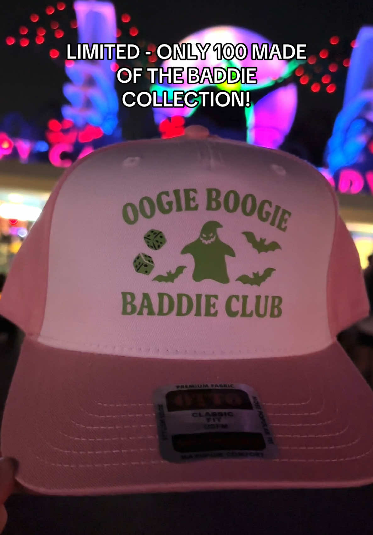 Because the club is meant to be exclusive only 100 are made 🤷‍♀️ #baddie #viral #hats #oogieboogiebash #disneylandcalifornia 