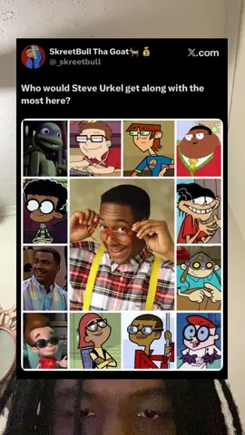 Who would Steve Urkel get along with? #skreetbull_tha_goat #nickelodeon #cartoonnetwork #steveurkel #disney 