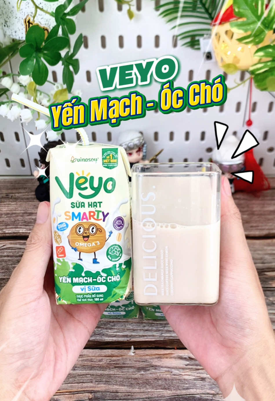 Sữa hạt Yến Mạch và Hạt Óc chó nhà Veyo thơm ngon dịu ngọt bổ sung Vitamin và khoáng chất nữa nha 🥛‼️ #suahat #suahatdinhduong #veyo #veyosmarty #suahatveyo 