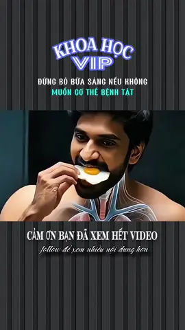 ĐỪNG BỎ BỮA SÁNG NẾU KHÔNG MUỐN CƠ THỂ BỆNH TẬT #khampha #xhtiktok #khoahocvip #LearnOnTikTok #xh 