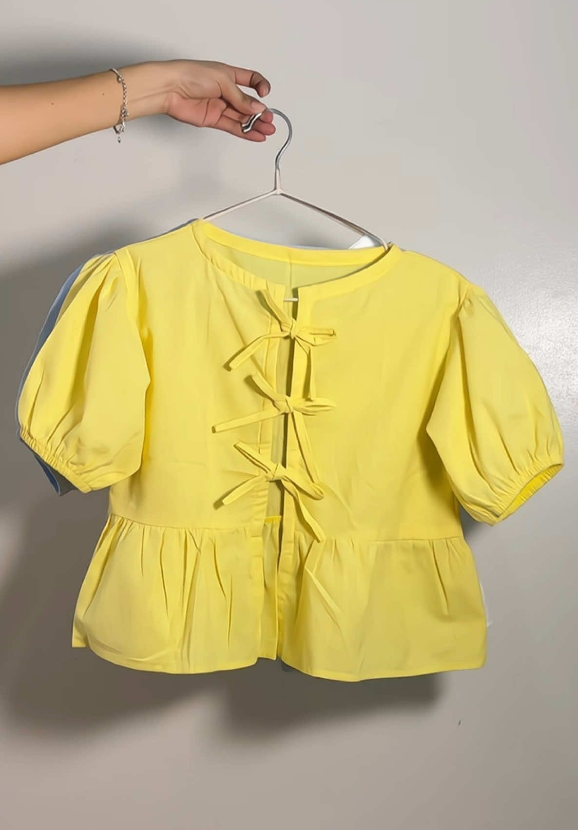 Cute ribbon tops 🎀 #tops #cutetops 