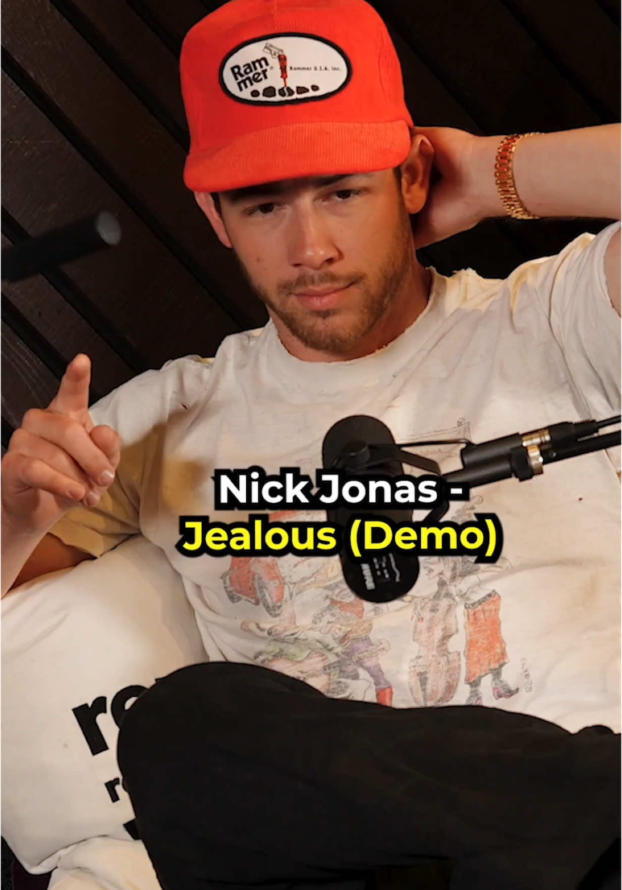 Replying to @mary 🌸 How Nick Jonas Accidentally Made His Biggest Solo Songs  Our full conversation with @Jonas Brothers where they go over their demos - shoutout to @Nick Jonas for showing us the original version of “Jealous” #singer #songwriter #nickjonas #jonasbrothers #jealous #demo #chains #solo #hitsong #popmusic #billboard #singing #levels #band #musicproducer #songwriting #jonas 