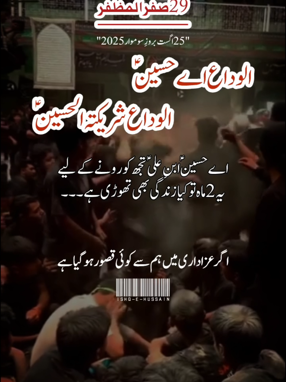 29 safar status😭💔 || الوداعی ایام آ گئے الوداع اے حسینؑ اے حسینؑ الوداع  .  .  .  #29safar #yahussain #alwida_ay_hussain_as_alwida🙏😥  #bibizainab #tiktokplzunfreezemyaccout @Dar e Ahlebait @jafri @𝗔𝐰𝐚𝐢𝐬 𝐍𝐚𝐪𝐯𝐢 🖤 @زاوار فاطمہ 1214 @القائم ماتمی سنگت(تیتری) 