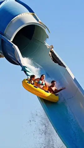 Extreme water park or just poor engineering? The slide suddenly breaks, and people on the float go flying into the pool in shock. Screams, splashes, and an unforgettable experience all caught on camera! #crash #ai #news #wow #fail        