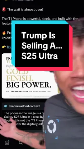 Trump is selling the… S25 Ultra? #c#carterpcst#techtechtok #s25ultra #trump 