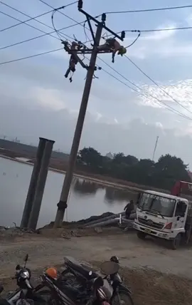 Vừa Sáng Ra Đã Xẩy Ra Như Này .  2 Bác Thợ Điện Chắc Không Qua Khỏi .  Tại Hải Bối . Đông Anh .Hà Nội#xuhuong #xuhuongtiktok 