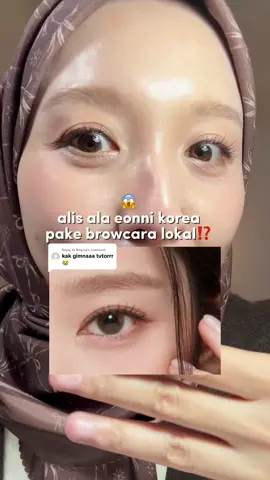 Replying to @Regina tutor alis cokelat muda ala eonnie korea pake produk terbaru dari @Somethinc Official yang bakalan launching besok! Browcara medium brown is the perfect color, di antara blonde-dark brown jadi ga akan ke wash out sampe keliatan botak tapi juga tetep ngasih soft natural brown look, + the microslim yg super fine kalau pengen bushy brush yg non streaky #eyebrowtutorial #lowvisualweight #cleanmakeup 