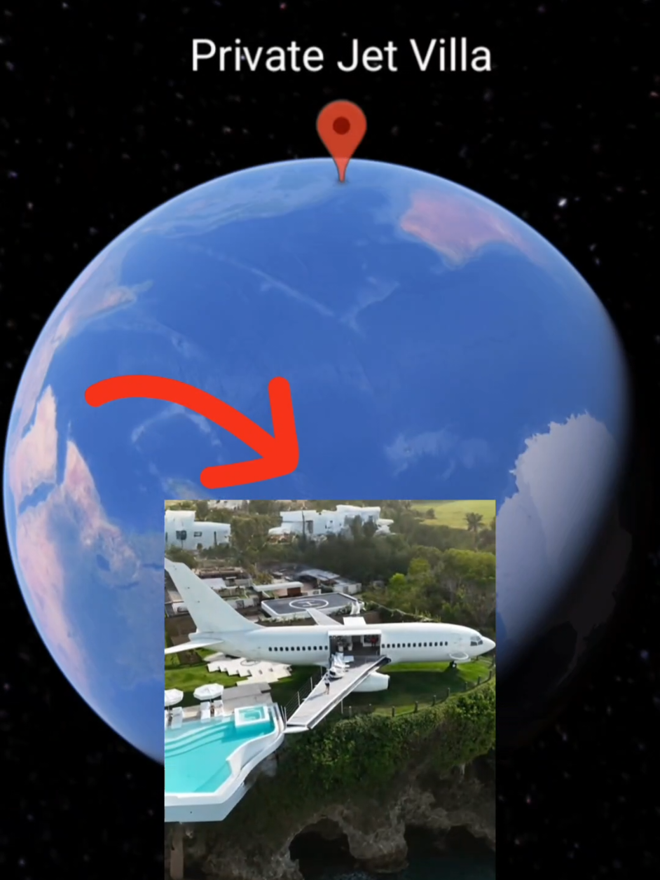 Privat jet villa mewah para orang kaya #fyp #villa #privatejet #privatejetvilla #hotel 