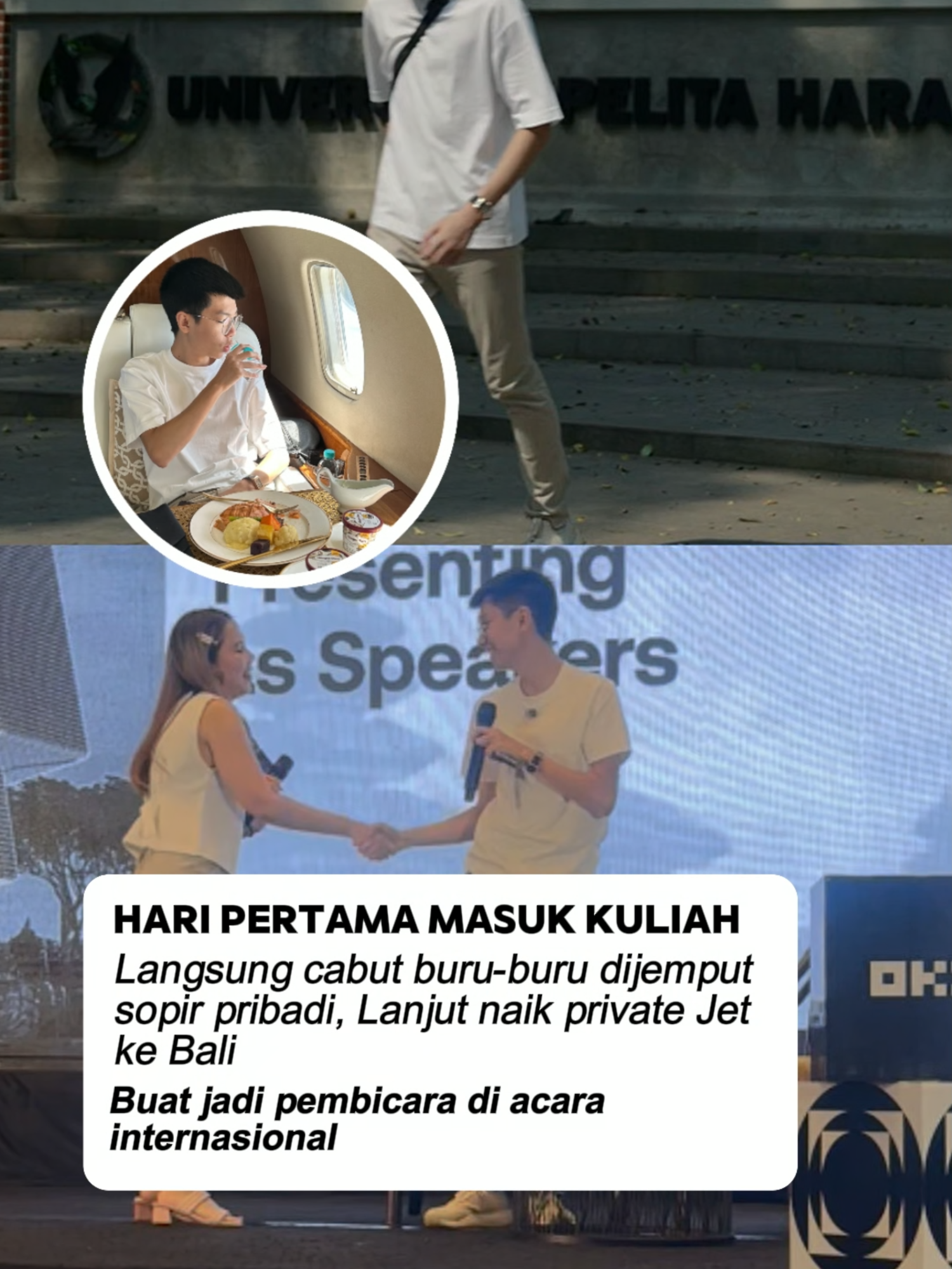 Hari pertama kuliah langsung Izin cabut? Mana outfitnya masih sama lagi 😭#fyp #xyzbca #ucol #uphc #uphcollege #sulianto #nagake10 #foryoupage #mabauph2025 #andrewsusanto #privatejet #ospek #kuliah #coinfestasia