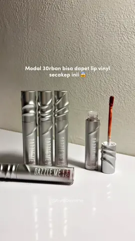 LIP VINYL 30RBAN TP BAGUS BGTT ??!!! 🤯😍 super pigmentedd & transferproof! Buat harga se affordable inii aku sih big yesss 💯💯 #lipvinyl #dazzlemebeauty #inkvinylliplacquer #lippies 