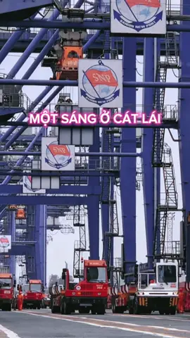 ⚓️🌤️Buổi sáng tại bến cảng Cát Lái #CatLaiDaily #tancangsaigontoiyeu #SaigonNewport 