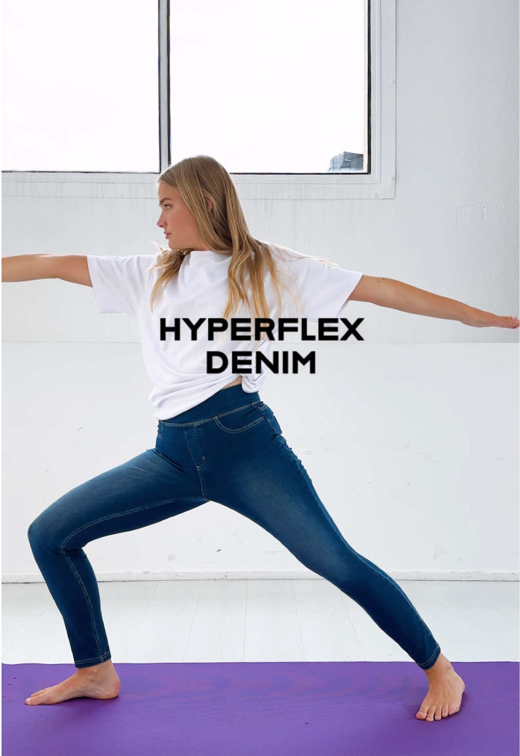 Looks like a denim, feels like a leggings ✨ #Tezenis #FYP #ForYou #HyperFlexDenim #OOTD 