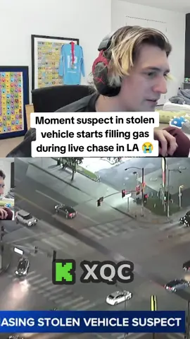 Crazy 😭 #xqc #livechase #la #lapd #fyp 