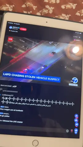 Well that was a first never seen that before #carchase #losangeles 