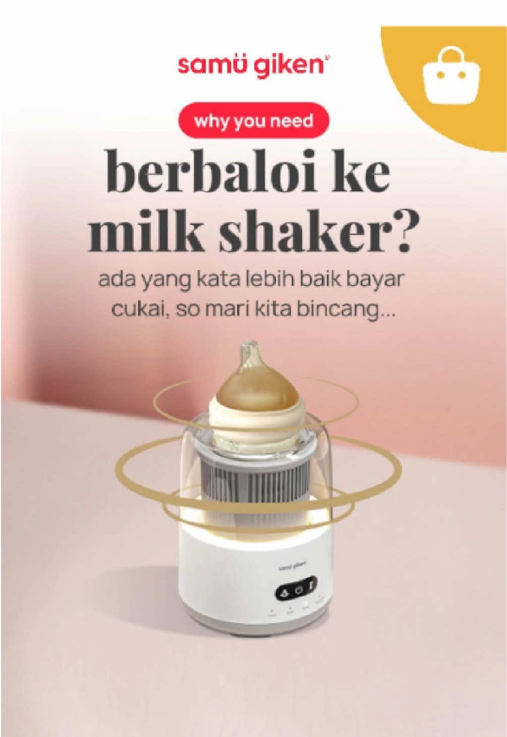 Pernah kutuk “cukai negative IQ”? 😂 Tapi sekali try… terus tak boleh move on. Tekan ikon kuning tu sekarang sebelum next night feed buat kau stress lagi! #samugiken #milkshaker #babyandmommy #fyp #viral 