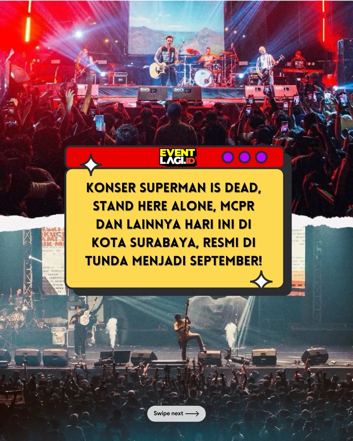 Dari akun Resmi Penyelenggara, Acara Sound Of South yang harusnya di Gelar Hari ini di Tunda Menjadi 21 September di karenakan Masalah Perizinan. #konsersurabaya #eventsurabaya #konser #surabaya #fyp 