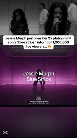 Jessie murph performs “blue strips” on vevo live 🔥 #jessiemurph #liveperformance #goviral #clips #vevo 