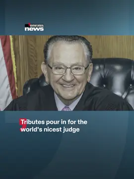 Tributes have poured in for Judge Frank Caprio, the world's nicest judge, who passed away at the age of 88 after battling pancreatic cancer. #EmiratesNews #DubaiOneTv #UAE #Dubai #News