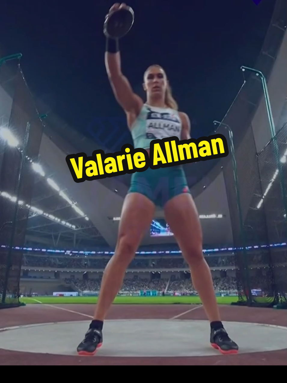 🇺🇸 VALARIE CAROLYN ALLMAN💎✨TRACK AND FIELD ATHLETE&DISCUS THROW🌟✨. She is a two time👑Olympic champion, having won the gold medal at the 2021 Tokyo Olympics and 2024 Paris Olympics. Allman won bronze at the 2022 World Athletics Championships, making her the first American woman to win a world championship medal in the discus throw,and later a silver medal at the 2023 World Championships. She is the North American record holder for the event🥇🥇#valarieallman #discusthrow # #trackandfield # # # #athlete # #uswomen 