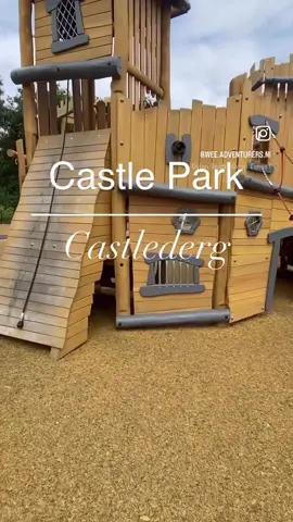 CASTLE PARK WHERE  📍 33a Main St, Castlederg BT81 7AS INFORMATION 🅿️Parking free (street parking)  ☕️ (head the high street for cafes) We popped into @_weebuns_ for some picnic treats  Nestled in the heart of Castlederg, the newly opened play park was designed with kids of all ages (and abilities) in mind. A wooden fortress where kids can climb, slide, and role-play as knights, explorers, or adventurers. Right beside the play area are the ruins of Castlederg Castle, also known as Derg Castle and you can have a walk along the scenic river route.  #northernireland #discoverni #daysoutwithkids #weeadventurers #northernirelandtourism   