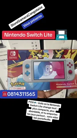 🇨🇩🛍️🇨🇩😃 Voilà où la Nintendo Switch Lite change tout : plus compacte, plus abordable, et tu emportes tes jeux partout… sans vider ton portefeuille. #creatorsearchinsights #kinshasa🇨🇩 #nintendo #gaming 